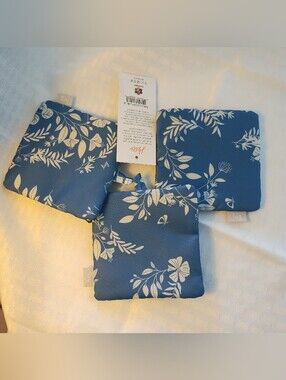 Twinkle Large 3pc Pouch Set Flourish Blue